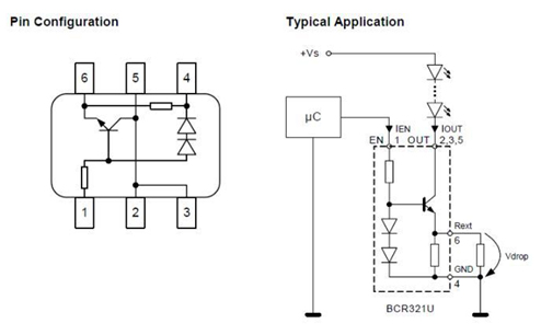 the BCR 320 family of linear regulators BCR 320 family